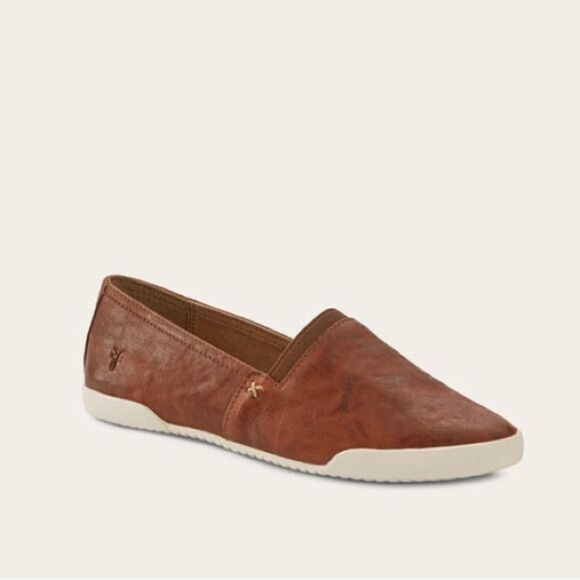 Frye MELANIE SLIP ON sneaker Cognac size 9 leather - Picture 4 of 14